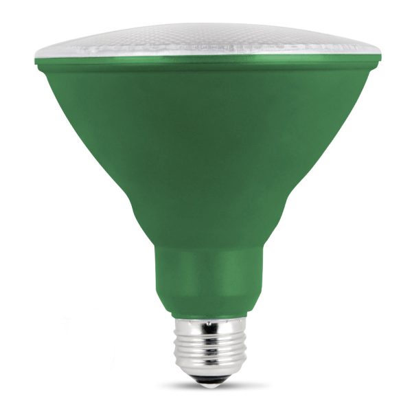 Feit PAR38 G 10KLED BX Non-Dimmable Green LED Bulb, PAR38, 7W Online now
