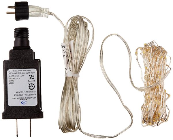 Everlasting Glow 38655 Warm White Micro 120-LED String Light, Silver Wire, 20  Online Hot Sale - Image 2