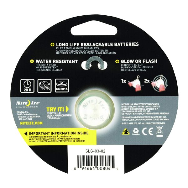 Nite Ize SLG-02-R6 SpotLit Standard Packaging Flashlight, White For Sale - Image 2
