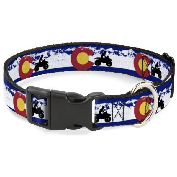 Plastic Clip Collar - Colorado ATV Rider Mountains Online now