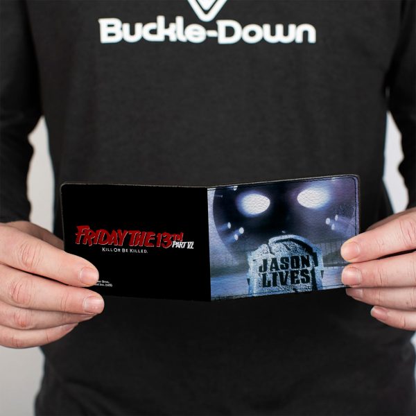Bi-Fold Wallet - Friday the 13th PART VI KILL OR BE KILLED Movie Poster and Title Logo Supply - Image 4